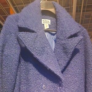 Anthony Richards Blue Double Breasted Coat never worn